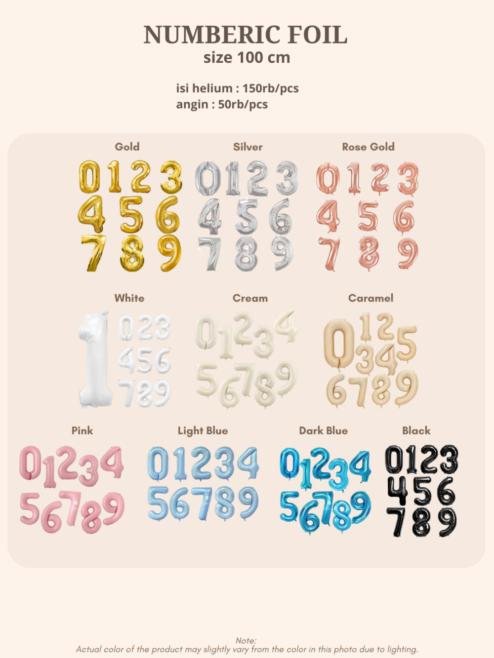 Alphabet / Numeric Foil Balloon