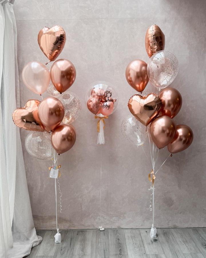 Rose gold helium package