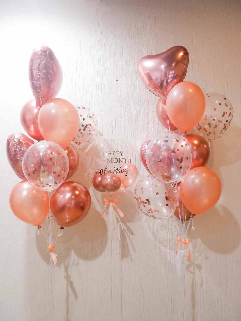 Rose gold helium package