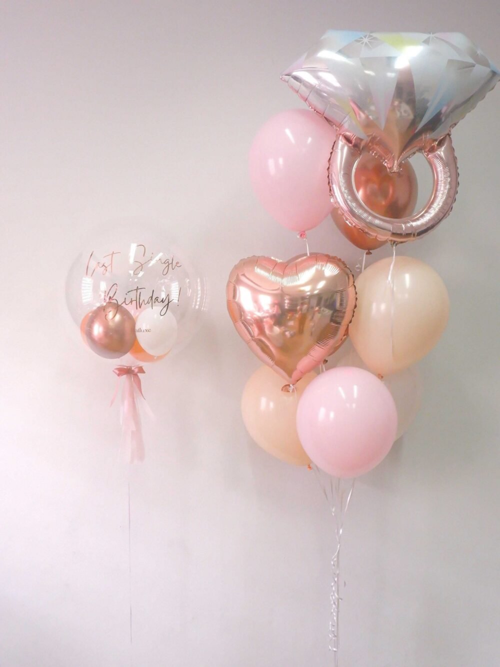 Bride-to-be helium arrangement