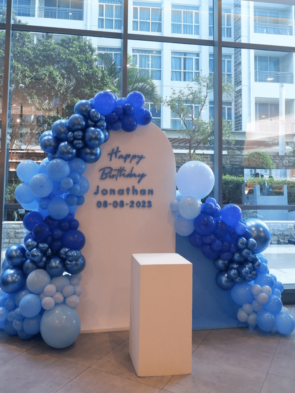 Two backdrop decoration