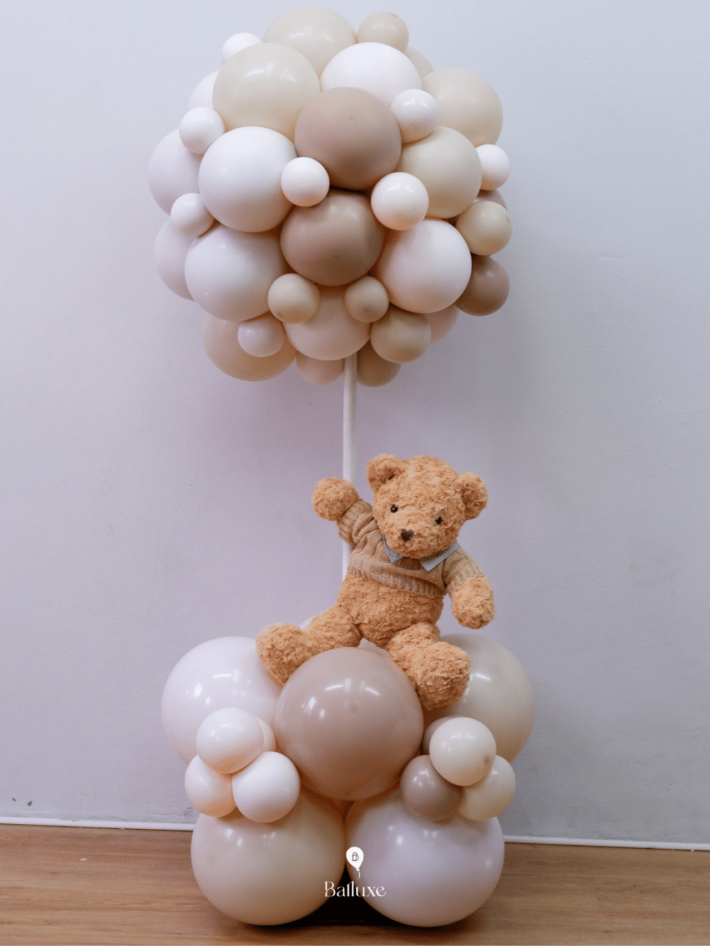 Standing Hot Air Balloon with teddy bear