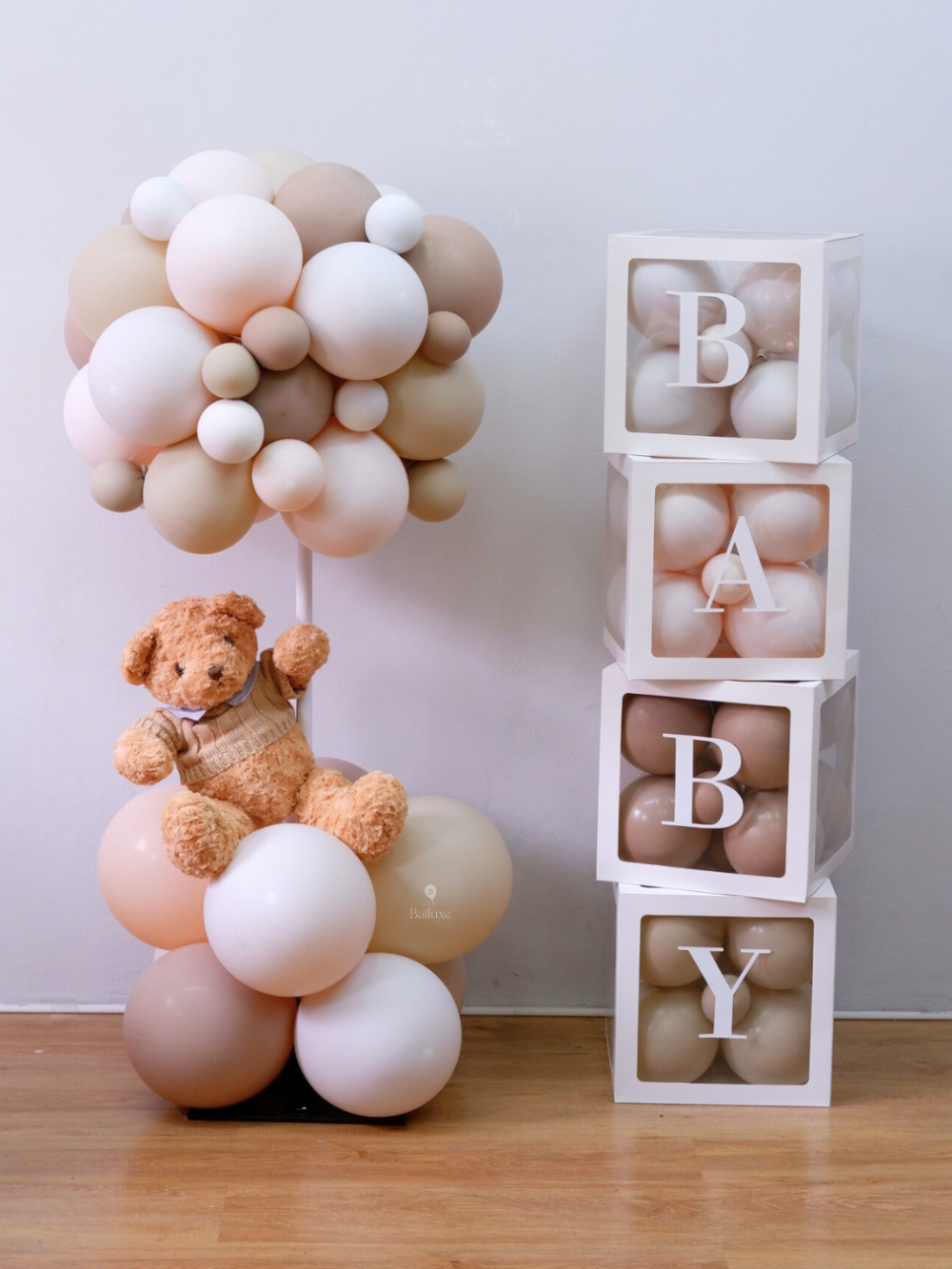 Standing Hot Air Balloon with 4 baby box