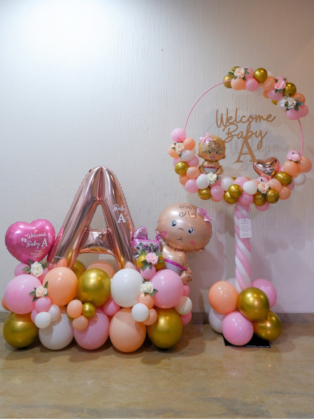 Standing Loop and Balloon Column for baby born