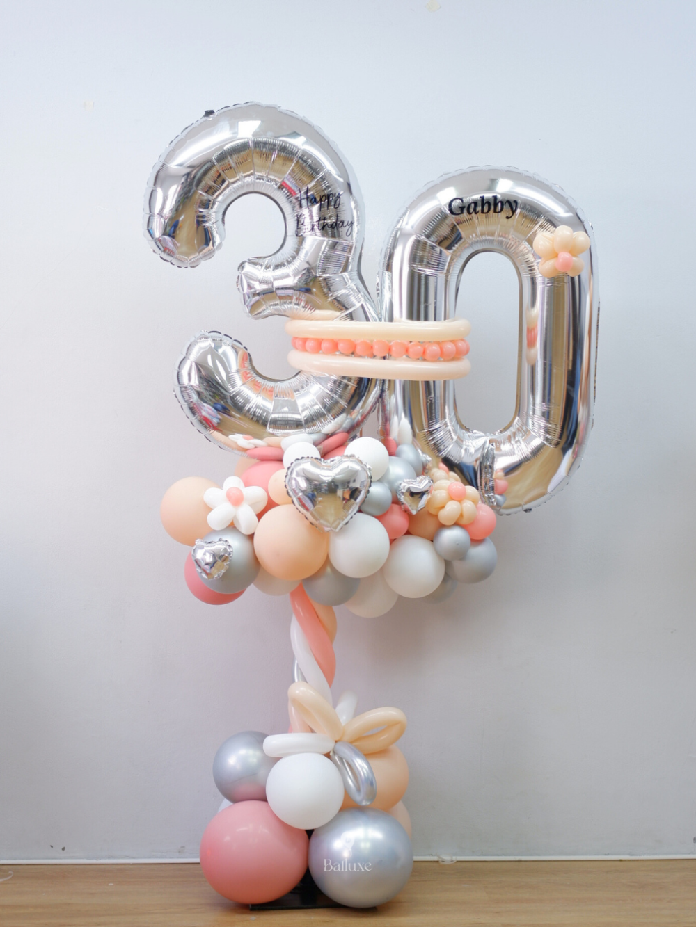 Standing Balloon with 2 numbers
