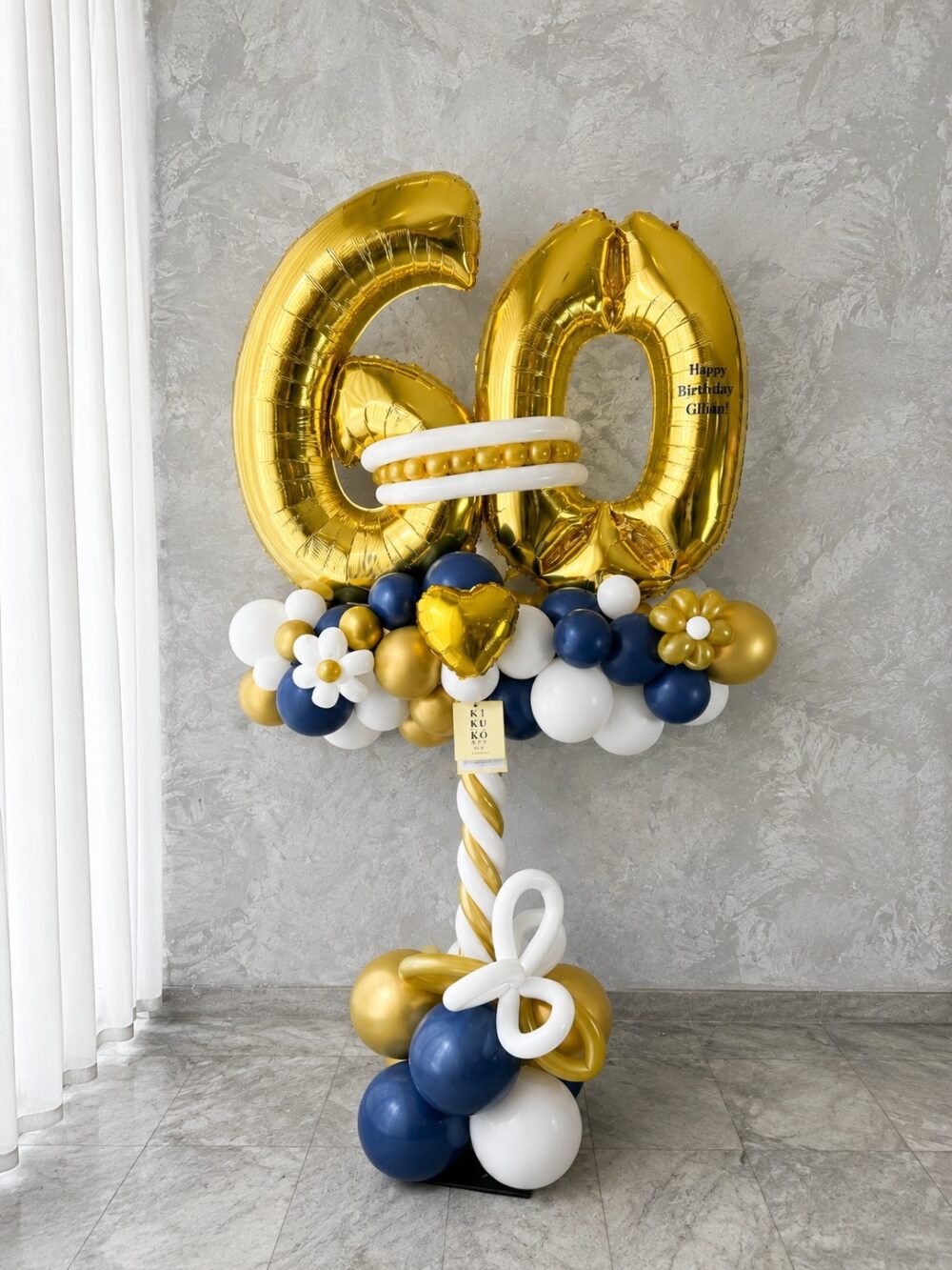 Standing Balloon With 2 Numbers
