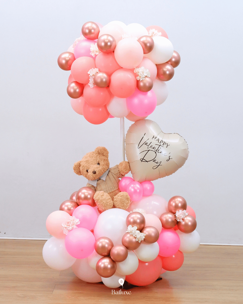 Standing Hot Air - Love Teddy Bear